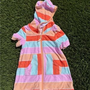 Wonder Nation Striped Terry Cover-Up Girls 18M